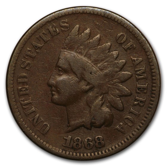 1868 Indian Head Cent VG