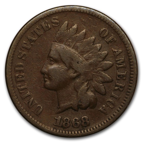 1868 Indian Head Cent VG 1868 Indian Head Cent VG