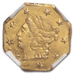 1868 Liberty Octagonal 25 Cent Gold MS-65 NGC (BG-711)