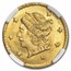 1868 Liberty Round 25 Cent Gold MS-66 NGC (BG-806)