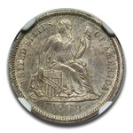 1868 Liberty Seated Dime MS-64 NGC