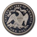 1868 Liberty Seated Dollar PR-66+ DCAM PCGS CAC