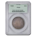 1868 Liberty Seated Half Dollar PR-66 PCGS