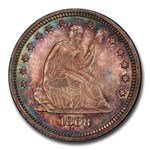 1868 Liberty Seated Quarter MS-66 PCGS
