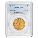 1868-S $10 Liberty Gold Eagle XF-40 PCGS