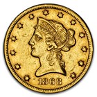 1868-S $10 Liberty Gold Eagle XF-45 PCGS