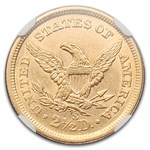 1868-S $2.50 Liberty Gold Quarter Eagle AU-58 NGC