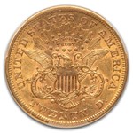 1868-S $20 Liberty Gold Double Eagle AU-50 PCGS