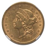 1868-S $20 Liberty Gold Double Eagle AU-53 NGC