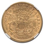 1868-S $20 Liberty Gold Double Eagle AU-53 NGC