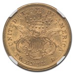 1868-S $20 Liberty Gold Double Eagle AU-55 NGC