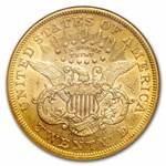 1868-S $20 Liberty Gold Double Eagle AU-58 NGC