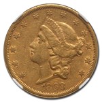 1868-S $20 Liberty Gold Double Eagle XF-40 NGC