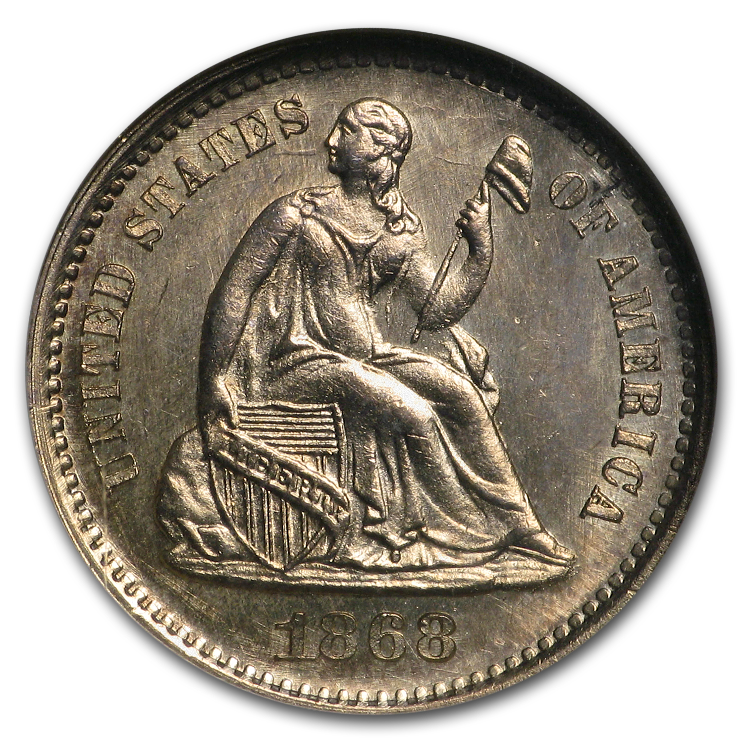 1868 S Seated Liberty Half Dime Value - APMEX
