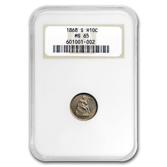 1868-S Liberty Seated Half Dime MS-65 NGC 1868-S Liberty Seated Half Dime MS-65 NGC