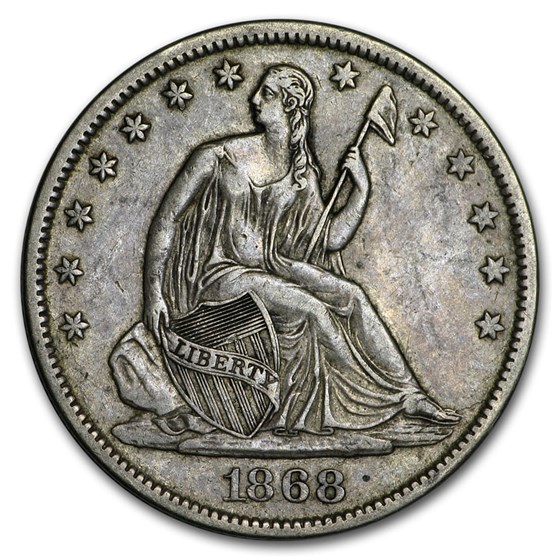 1868-S Liberty Seated Half Dollar XF 1868-S Liberty Seated Half Dollar XF