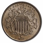 1868 Shield Nickel BU