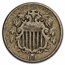 1868 Shield Nickel Fine