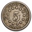 1868 Shield Nickel Fine