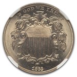 1868 Shield Nickel MS-66 NGC