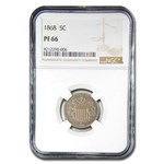 1868 Shield Nickel PF-66 NGC