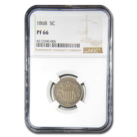 1868 Shield Nickel PF-66 NGC 1868 Shield Nickel PF-66 NGC