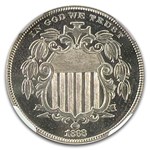 1868 Shield Nickel PF-67 Cameo NGC