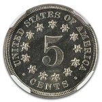 1868 Shield Nickel PF-67 Cameo NGC