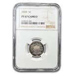 1868 Shield Nickel PF-67 Cameo NGC