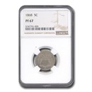 1868 Shield Nickel PF-67 NGC