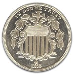 1868 Shield Nickel PR-66+ Cameo PCGS CAC