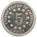 1868 Shield Nickel PR-66+ Cameo PCGS CAC