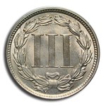 1868 Three Cent Nickel MS-64 PCGS CAC