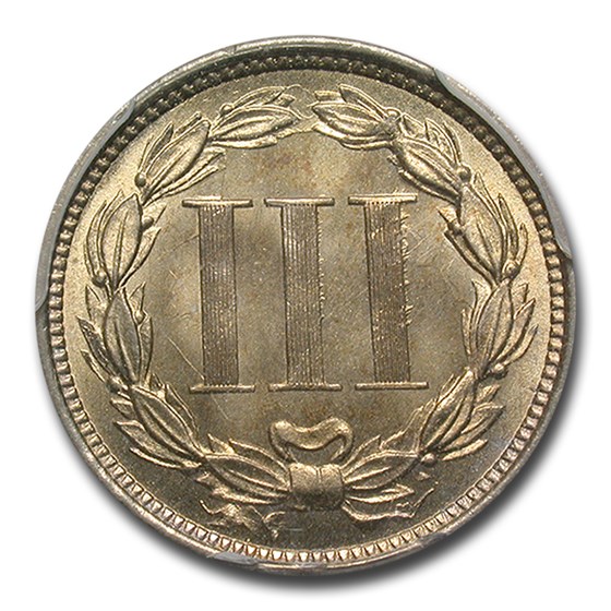 Buy 1868 Three Cent Nickel MS-66 PCGS | APMEX