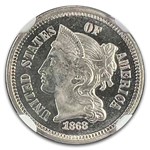 1868 Three Cent Nickel PF-66 Cameo NGC