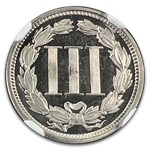 1868 Three Cent Nickel PF-66 Cameo NGC