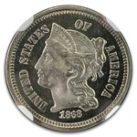 1868 Three Cent Nickel PF-66 UCAM NGC