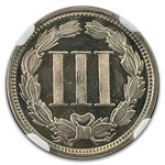 1868 Three Cent Nickel PF-66 UCAM NGC