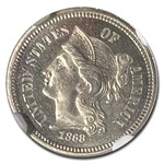 1868 Three Cent Nickel PF-67 Cameo NGC
