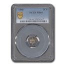 1868 Three Cent Silver PR-66 PCGS