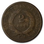 1868 Two Cent Piece Good