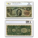 1869 $1.00 Legal Tender "Rainbow" Choice F-15 PCGS (Fr#18)