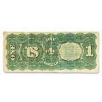 1869 $1.00 Legal Tender Washington VG (Fr#18) Rainbow
