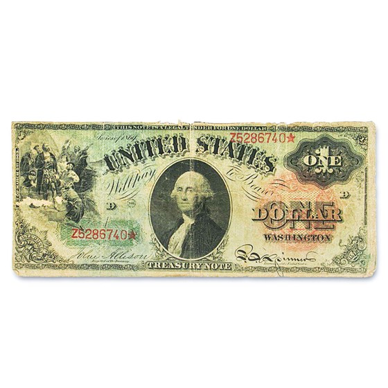 1869 $1.00 Legal Tender Washington VG (Fr#18) Rainbow 1869 $1.00 Legal Tender Washington VG (Fr#18) Rainbow