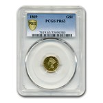 1869 $1 Indian Head Gold Dollar PR-63 PCGS