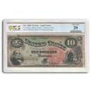 1869 $10 Legal Tender Daniel Webster "Rainbow" VF-20 PCGS (Fr#96)