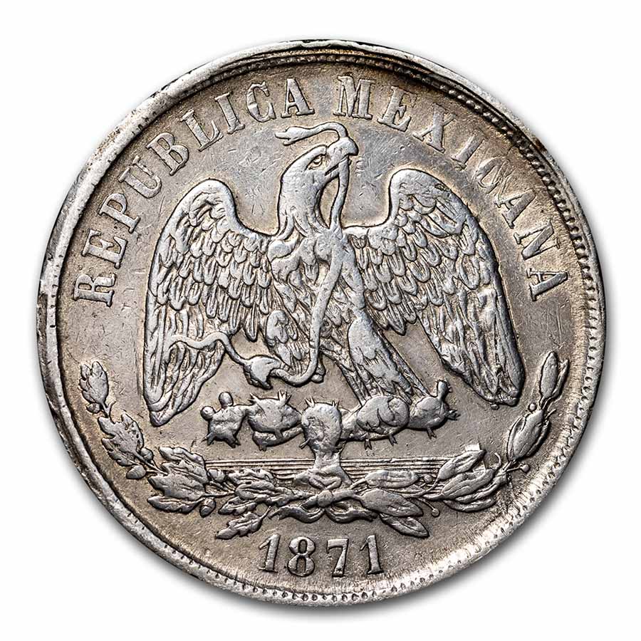 Buy 1869-1873 Mexico Silver Peso Avg Circ | APMEX