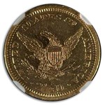 1869 $2.50 Liberty Gold Quarter Eagle MS-61 NGC (PL)