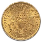 1869 $20 Liberty Gold Double Eagle MS-60 PCGS