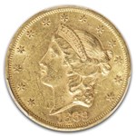 1869 $20 Liberty Gold Double Eagle MS-61 PCGS